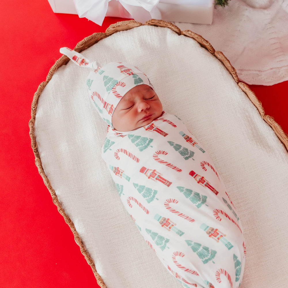 Copper Pearl Nicholas Knit Blanket Single packaging ready gift option for baby showers
