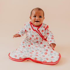 Copper Pearl Noel sleep bag with top zip for easy dressing