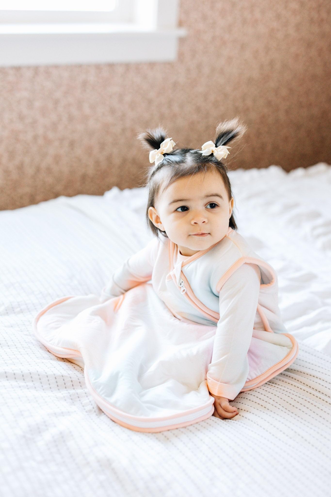 Copper Pearl Nova 6-12 month size layout with length and width details.