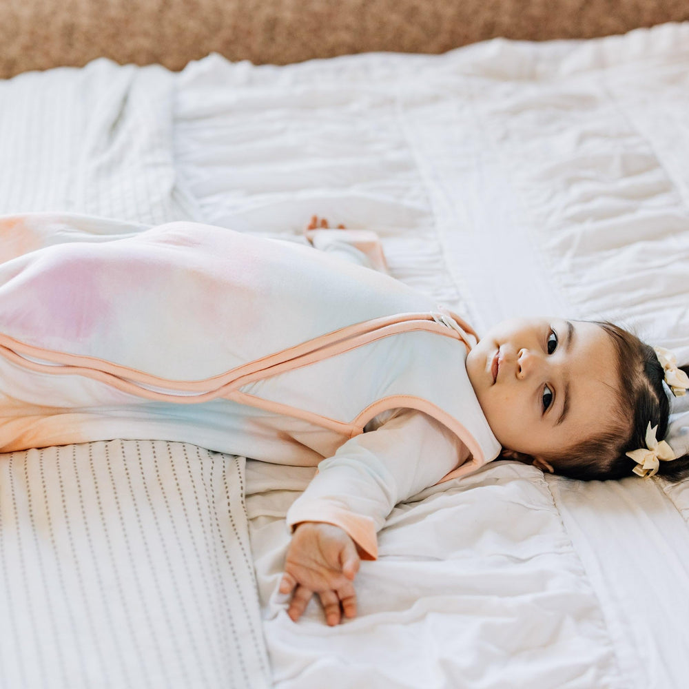 Copper Pearl Nova tag-free neck to reduce irritation during sleep.