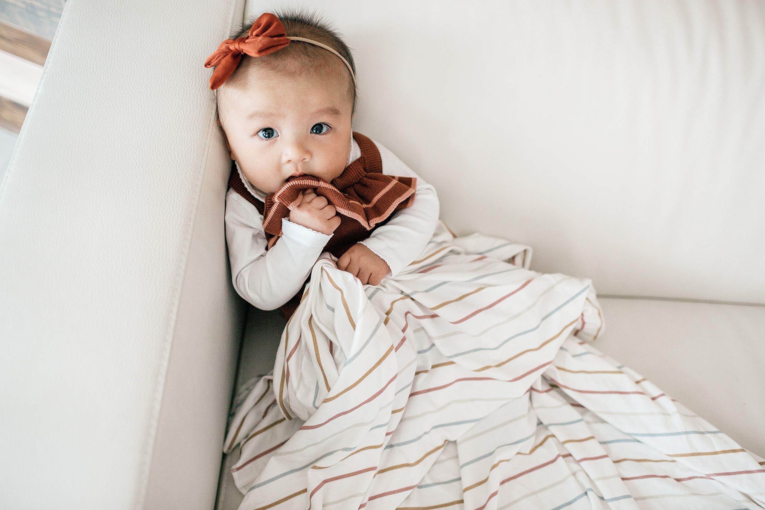 Copper Pearl Piper modern design fits stylish nursery decor.