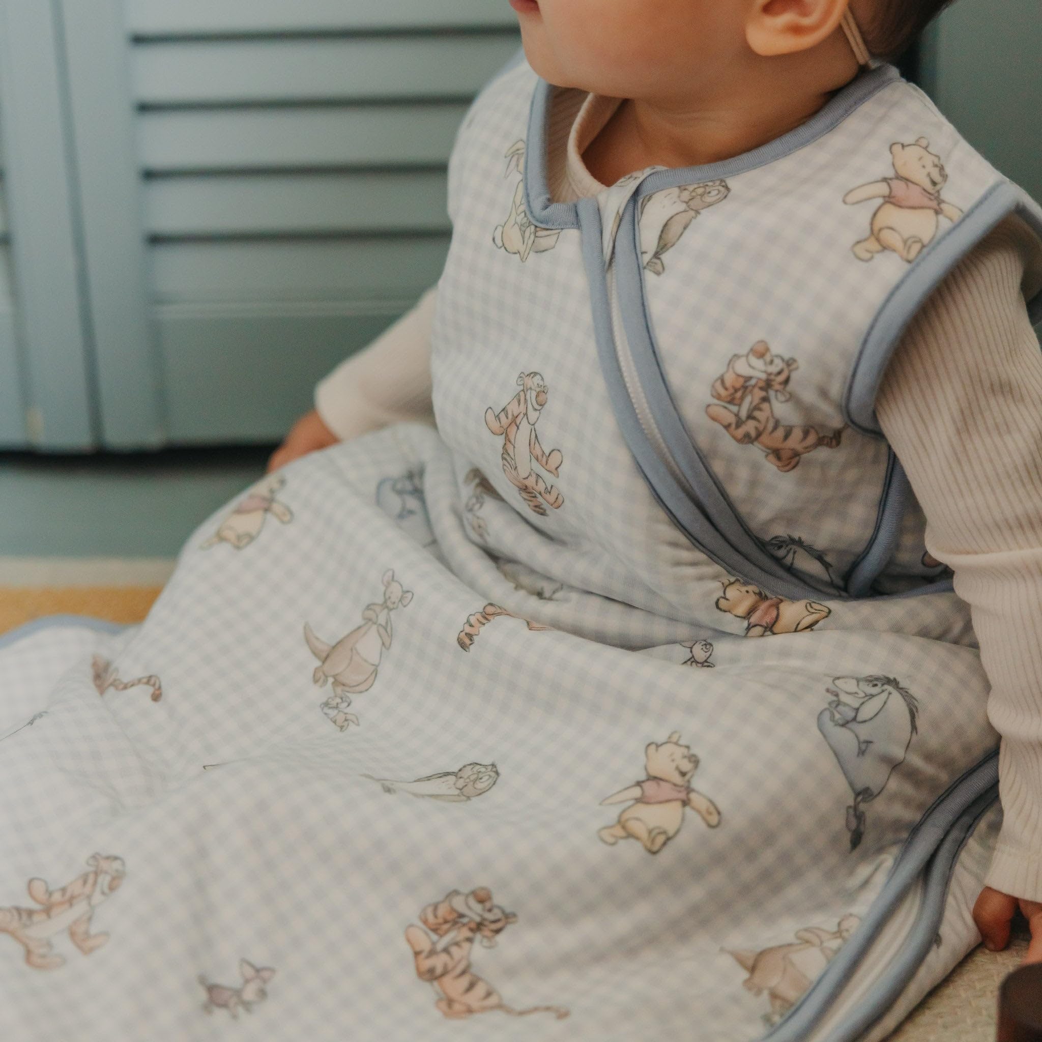 Copper Pearl sleep bag top-zip close-up demonstrates easy on off for quick changes