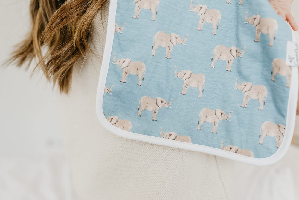 Copper Pearl versatile burp cloth doubles as washcloths and towels