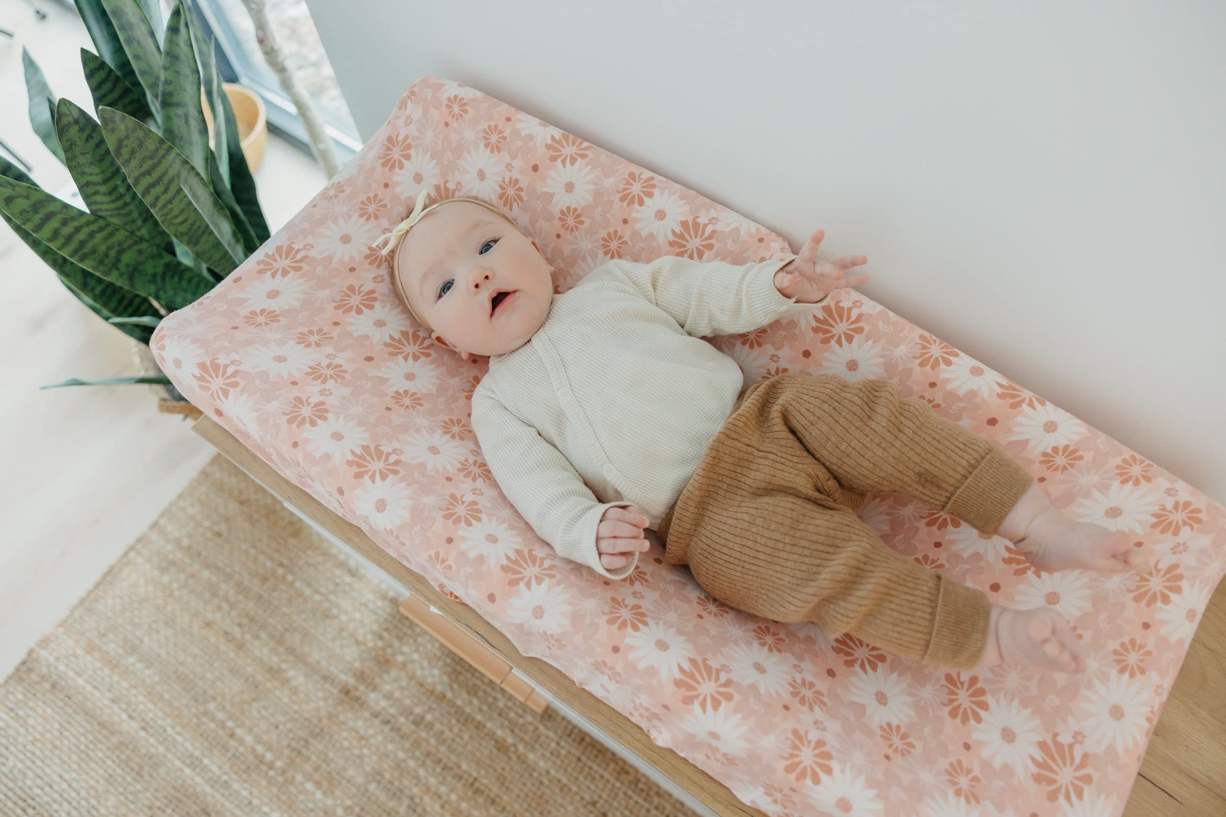 Nursery-ready aesthetic complements existing decor with Copper Pearl style