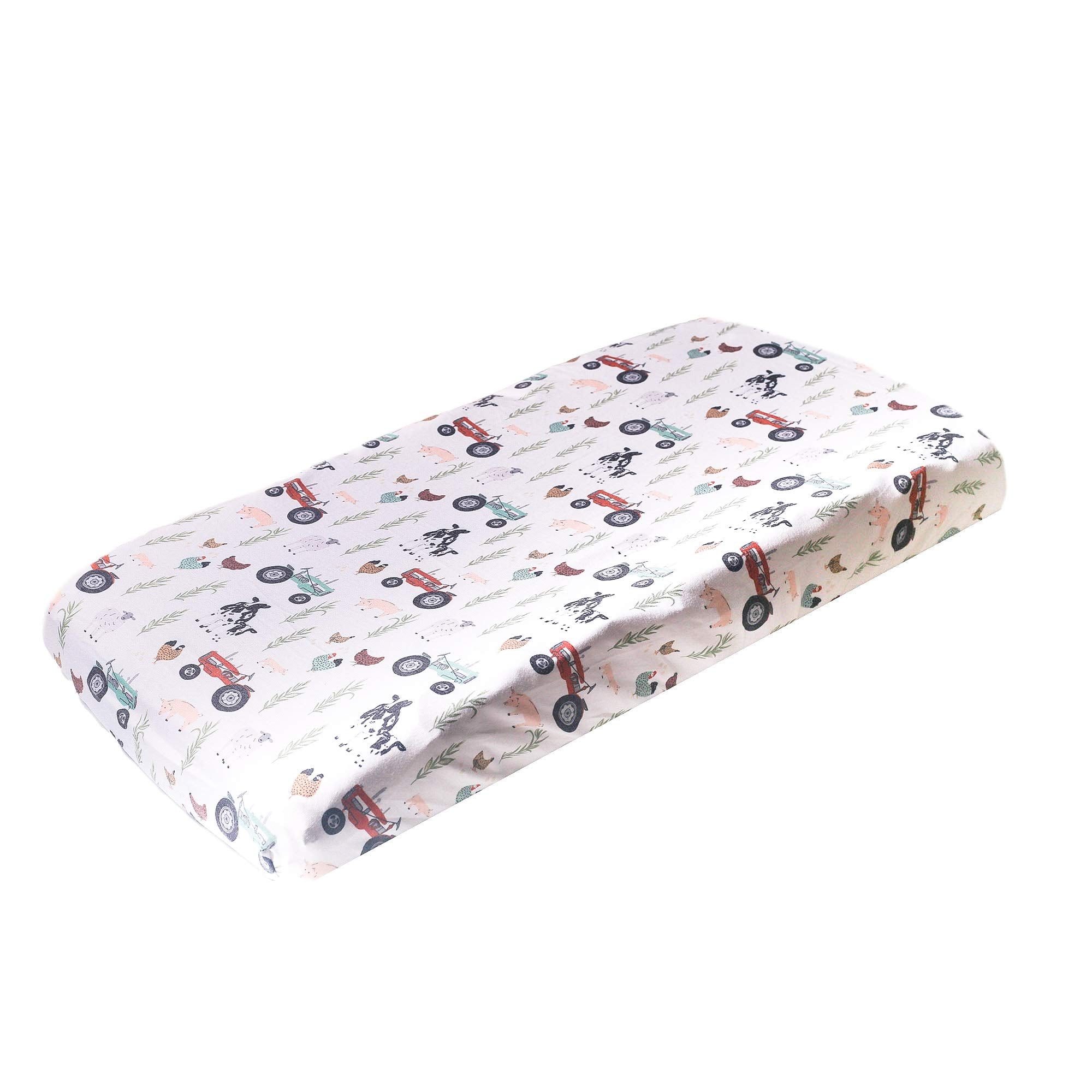 Copper Pearl premium knit changing pad cover with soft touch fabric for cozy diaper changes.