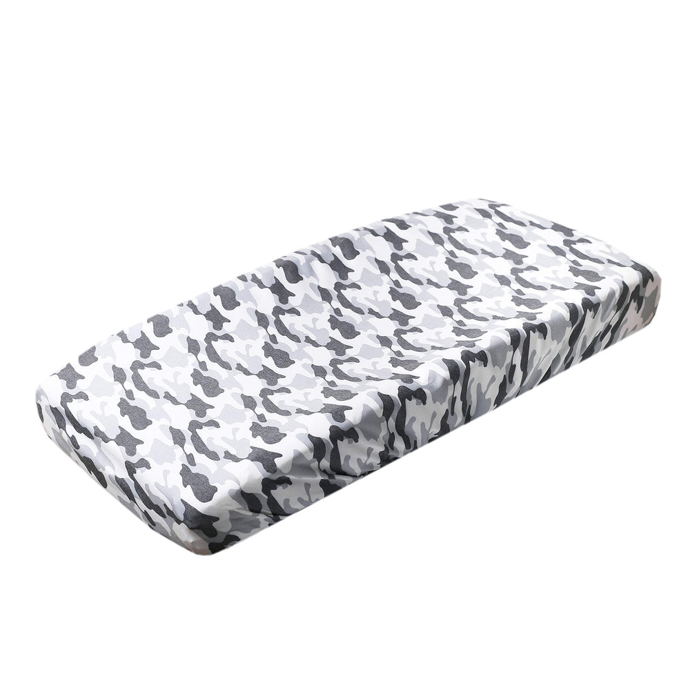 Copper Pearl premium knit changing pad cover with soft-touch fabric for baby comfort during diaper changes