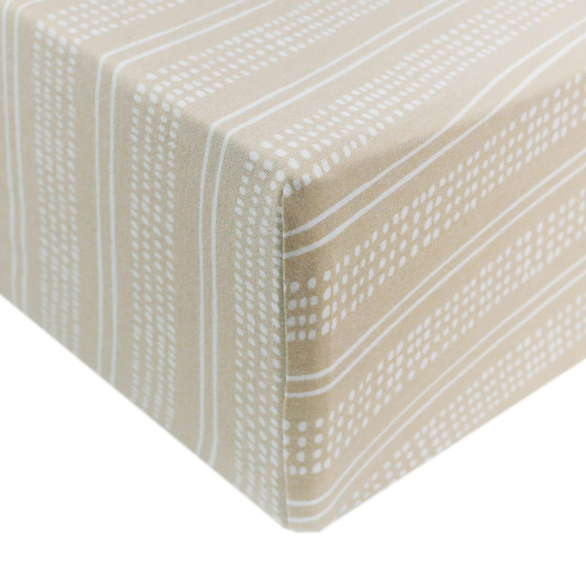 Copper Pearl premium knit crib sheet clay; soft touch for baby night comfort.