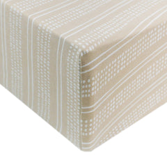 Copper Pearl premium knit crib sheet clay; soft touch for baby night comfort.