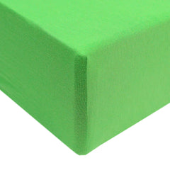 Copper Pearl premium knit crib sheet lime closeup fabric, soft and breathable for baby nights