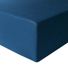 Copper Pearl River premium knit crib sheet on standard mattress, soft and breathable.