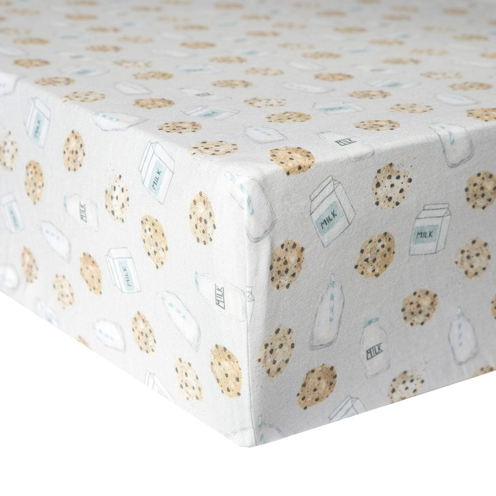 Copper Pearl premium knit crib sheet with soft touch for cozy nights.