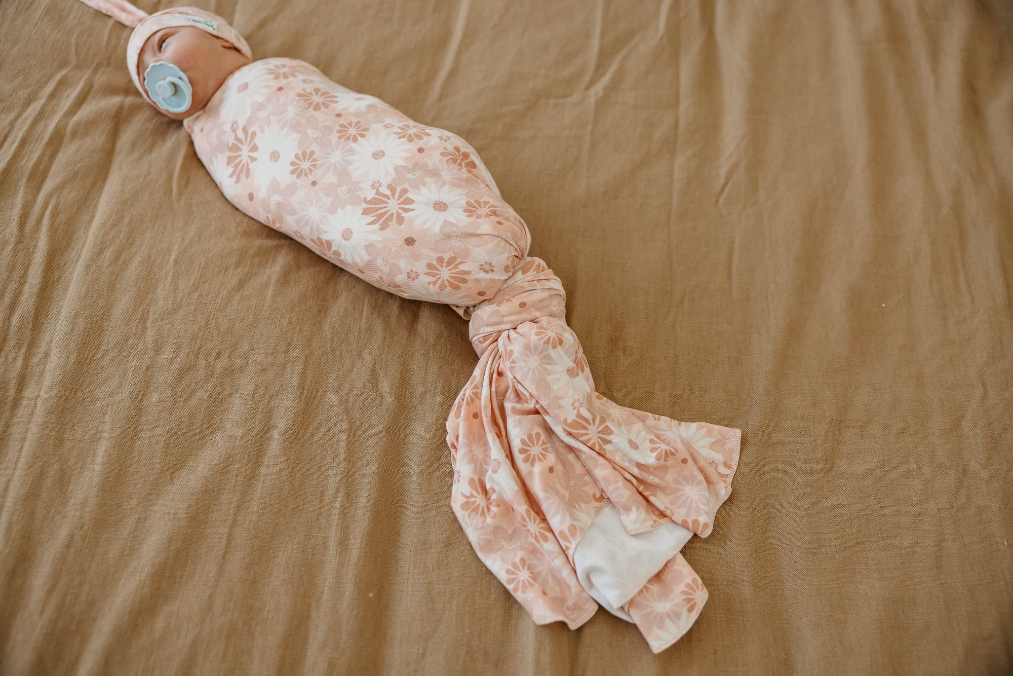 Copper Pearl receiving blanket creates a soft cozy layer for everyday moments.