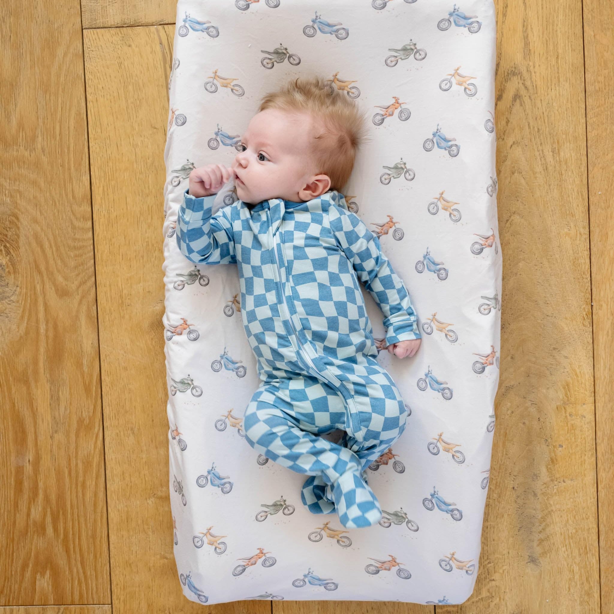 Copper Pearl Ryder knit cover gift-ready packaging ideal for baby showers.