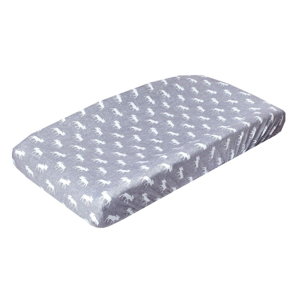 Copper Pearl Scout premium knit changing pad cover offers soft touch and universal fit.