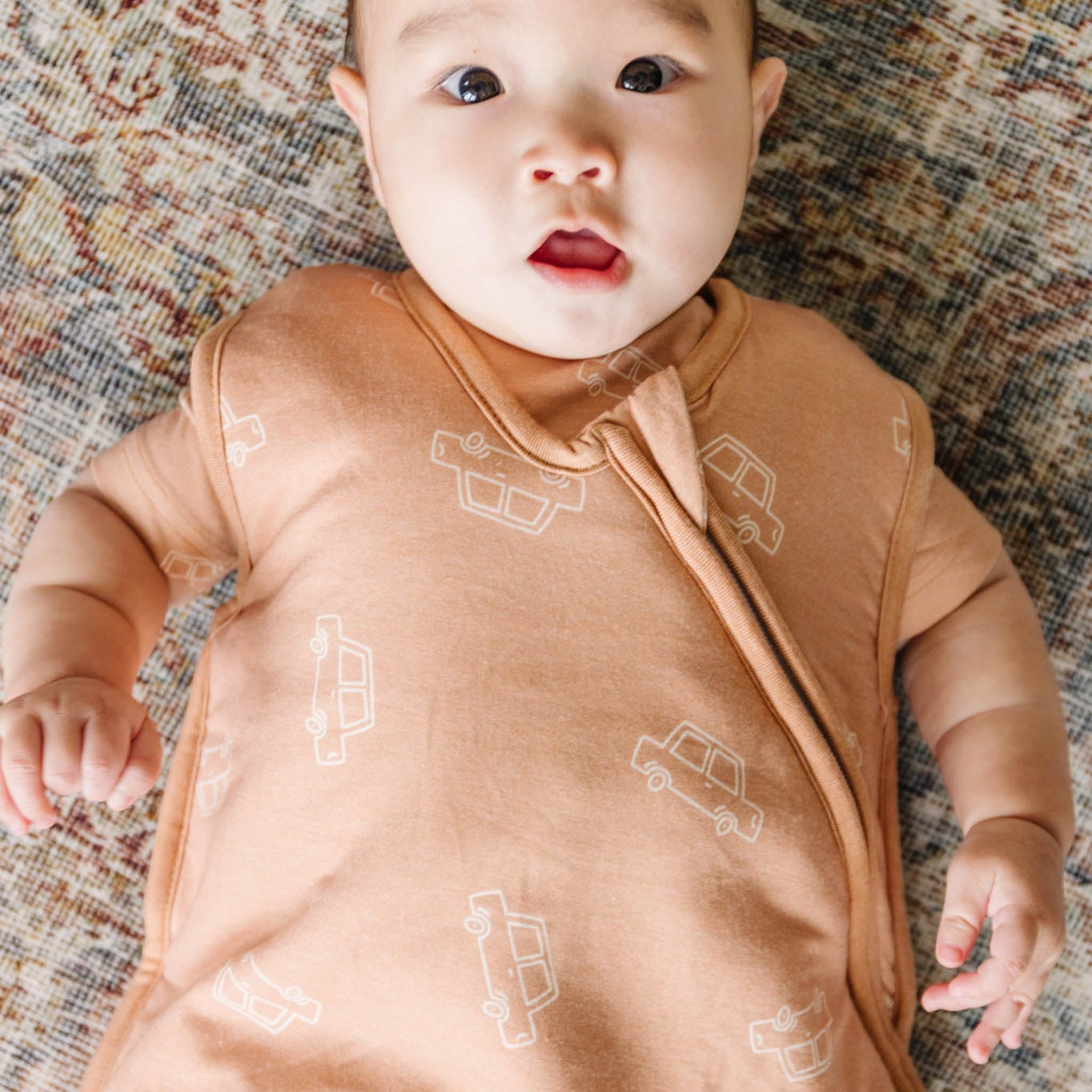 Copper Pearl 0-6 month size is 28 inches long for snug fits.