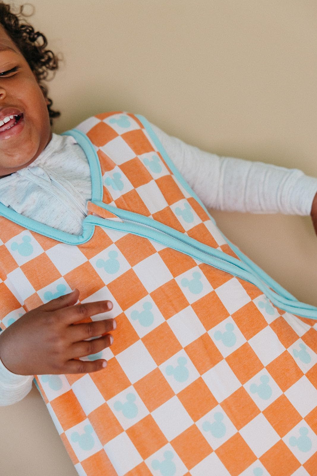 1.7 TOG Copper Pearl sleep bag prepared for rooms at 65–75°F.