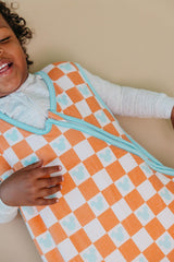 1.7 TOG Copper Pearl sleep bag prepared for rooms at 65–75°F.