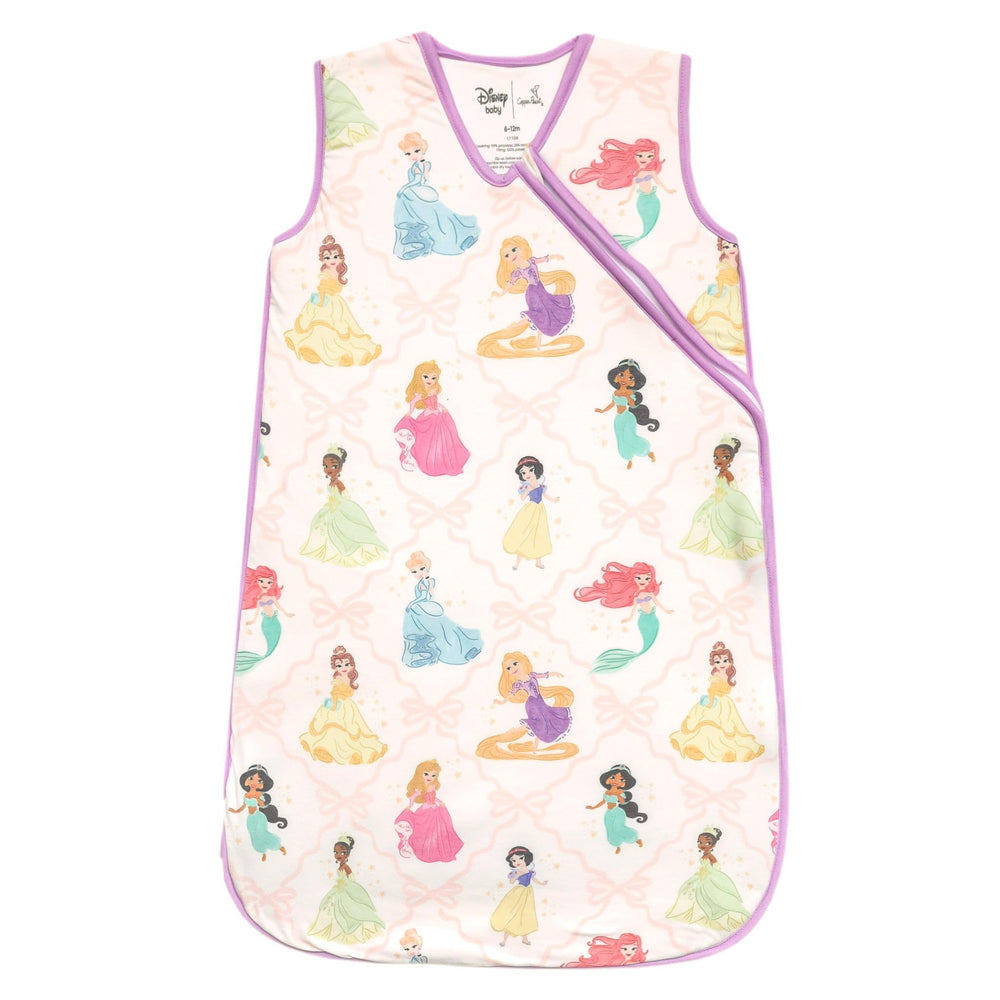 Copper Pearl Disney Princess sleep bag close-up shows soft three-layer knit for cozy nights