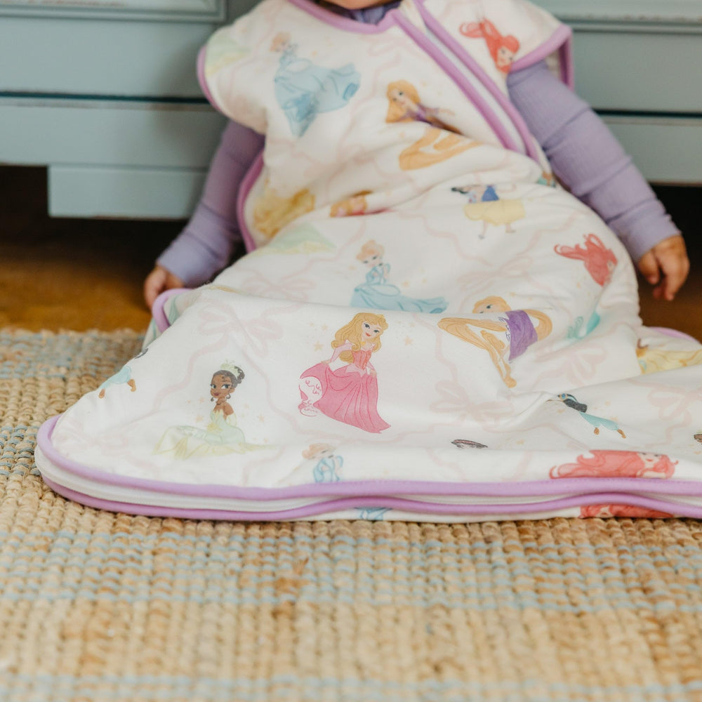 Copper Pearl sleep bag tag-free neck minimizes irritation during dressing