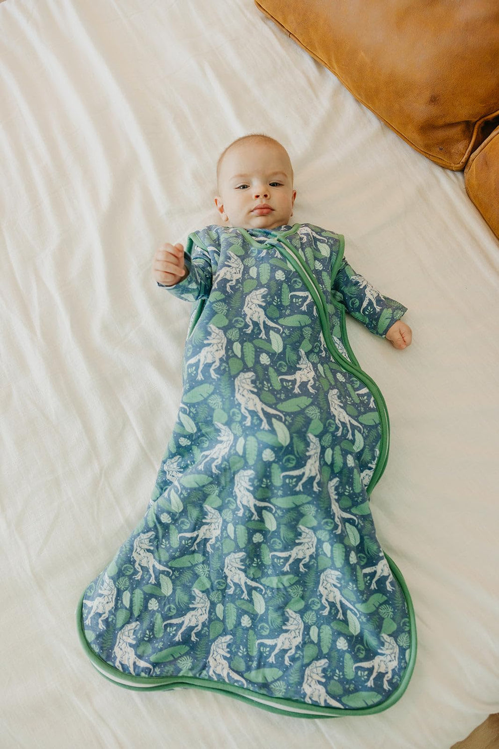 Copper Pearl Sleep Sack uses breathable fabric for comfortable sleep.