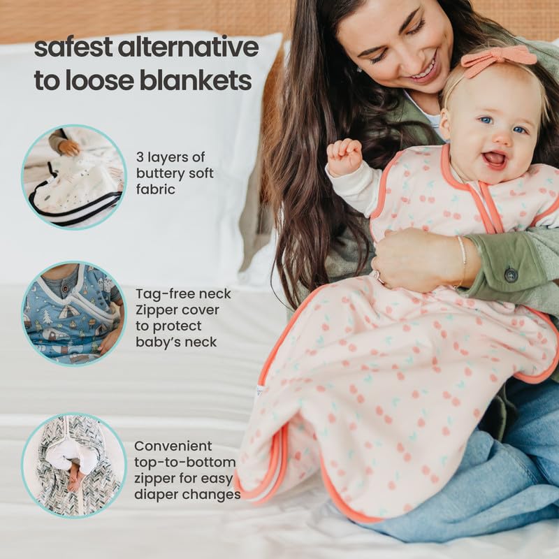 Copper Pearl Sleep Sack features a full-length zipper for simple dressing.