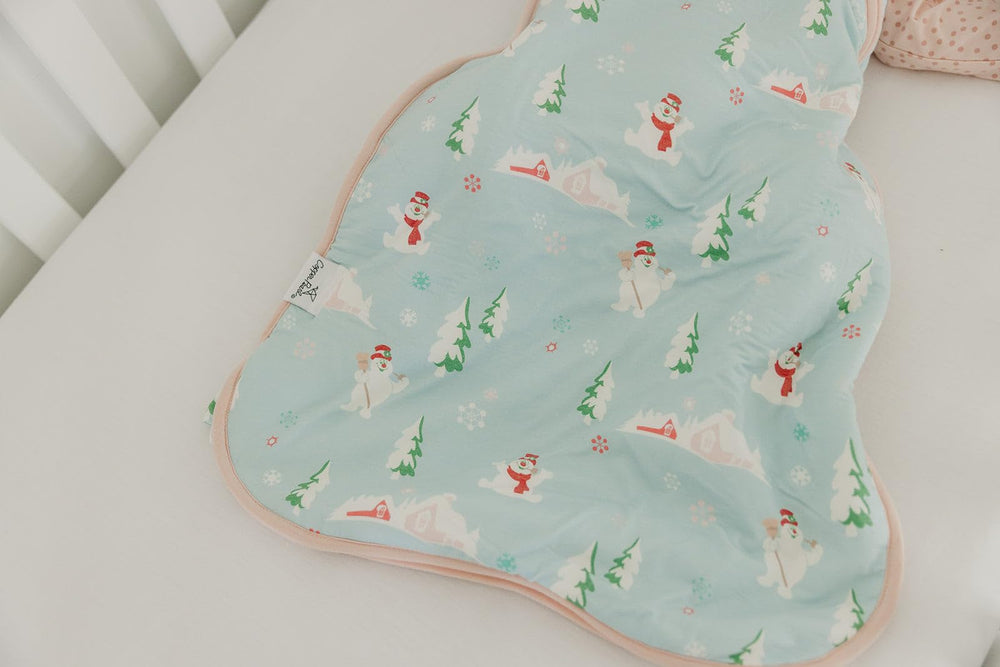 Copper Pearl Sleep Sack zipper cover protects delicate skin while baby snoozes.