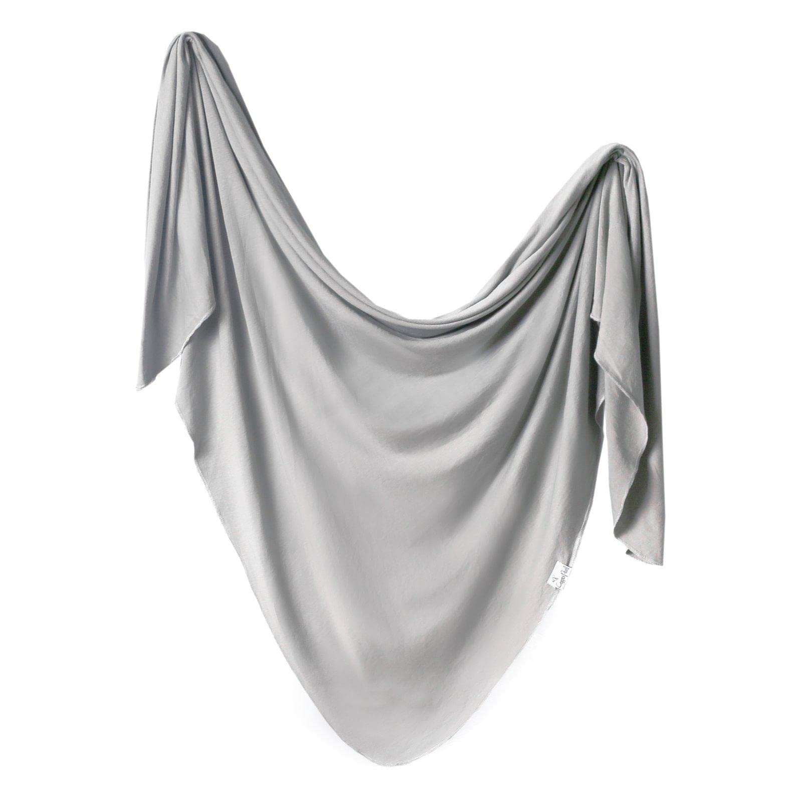 Copper Pearl Stone swaddle blanket texture highlights soft, breathable knit for all-season comfort.