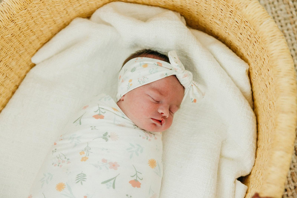 Copper Pearl machine-washable swaddle blanket stays soft after washes