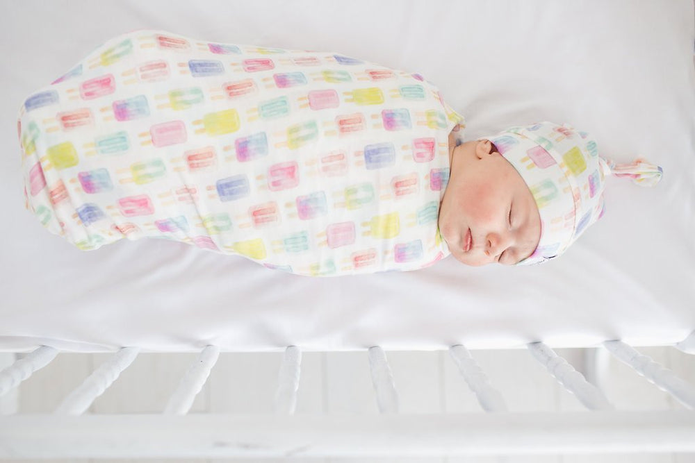 Copper Pearl swaddle grows with baby into toddler years