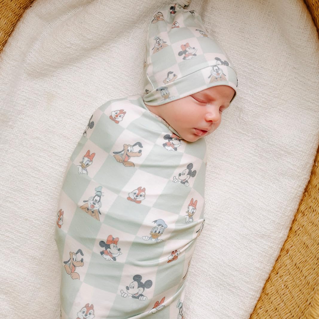 Copper Pearl swaddle modern design makes a stylish gift for new moms.
