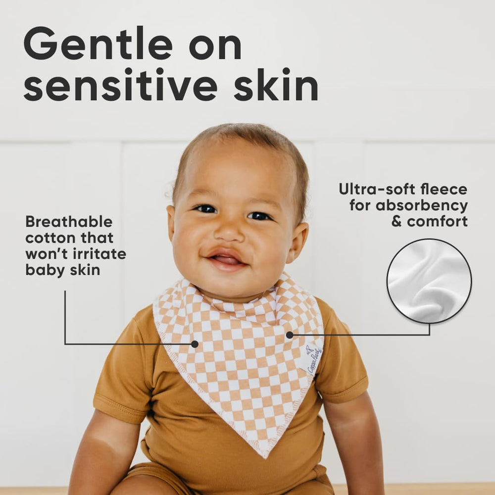 Copper Pearl Vance bibs showcase fashion-forward prints for daily outfits.