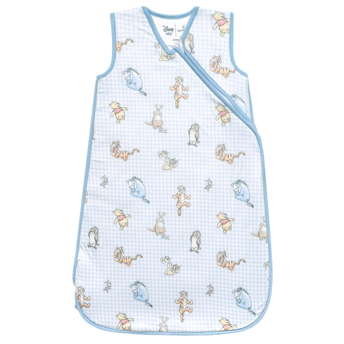 Copper Pearl Winnie Pooh sleep bag front view showing snug, secure coverage for night sleep