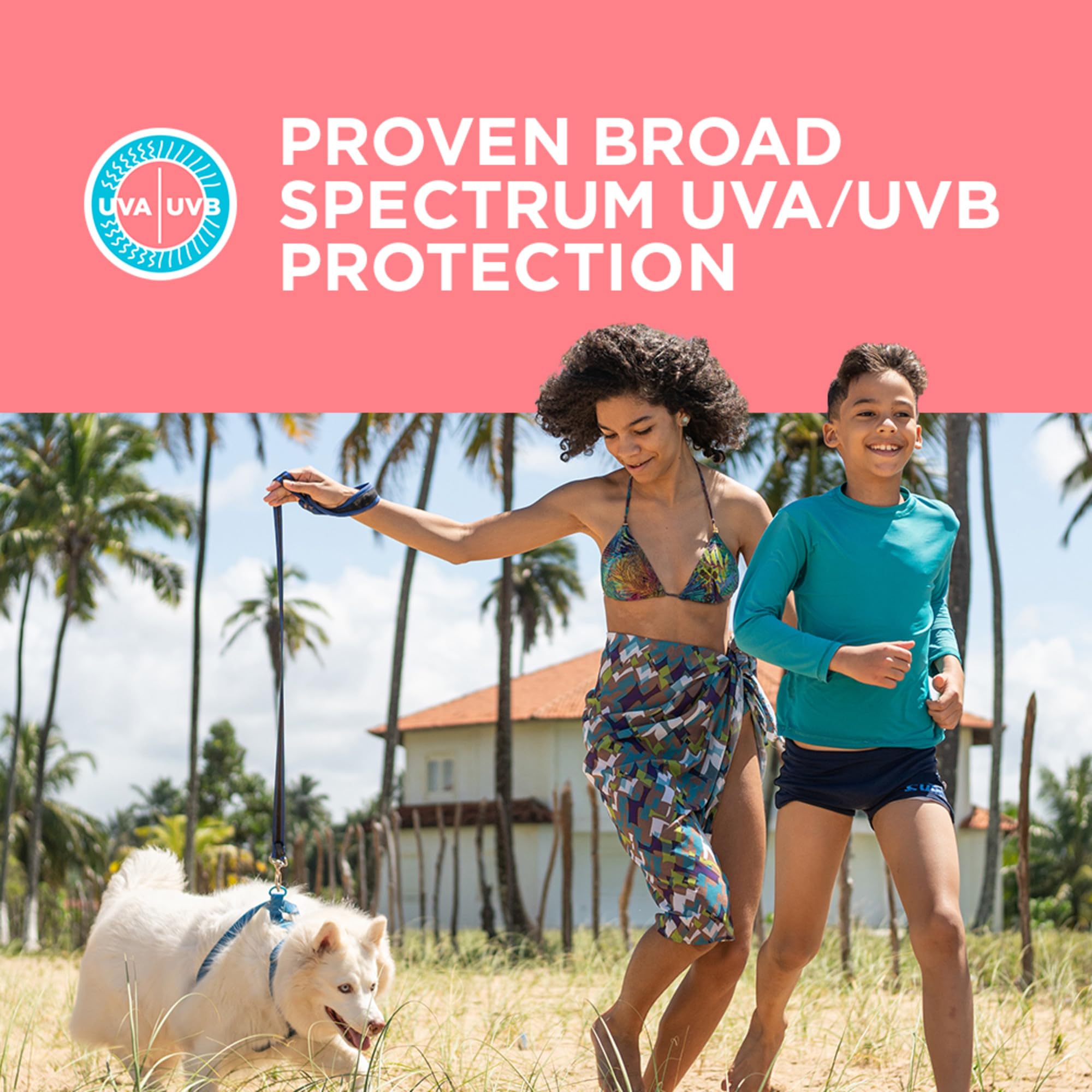 Dermatologically tested Coppertone Kids sunscreen with gentle formula.