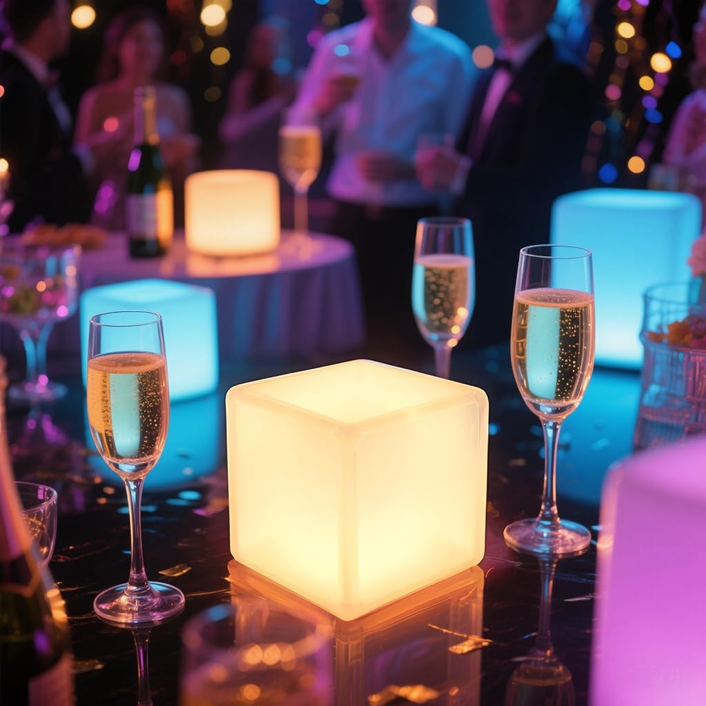 COPU cube light for camping trips and backyard gatherings.