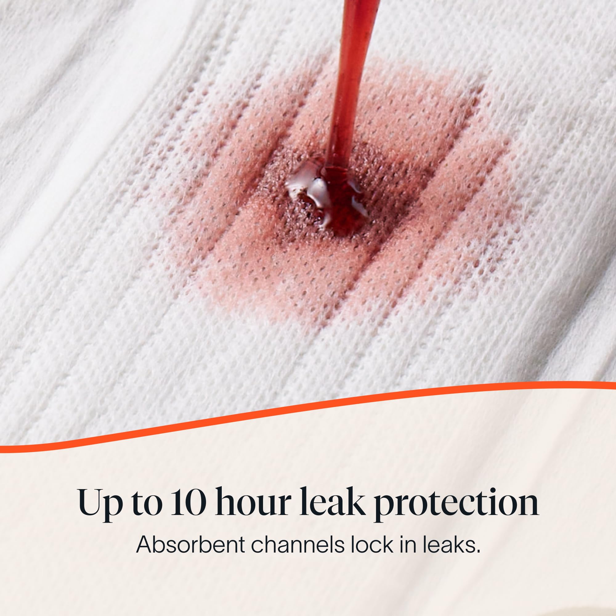Cora absorbent channels trap moisture for secure wear.