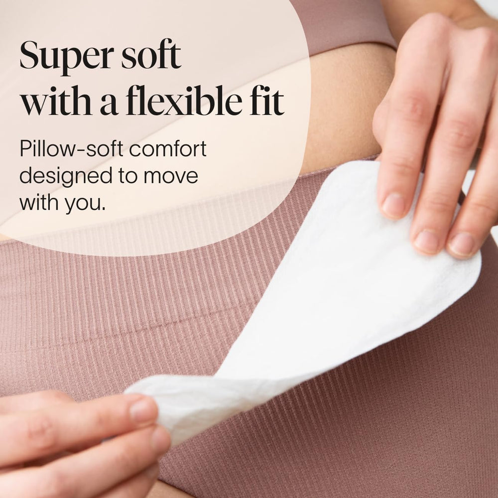 Cora dual-layer core demonstrates quick absorption for a dry feel