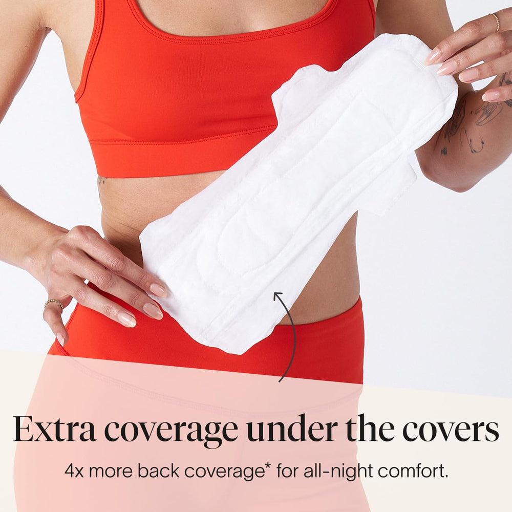 Cora extra-heavy overnight pad with full back coverage