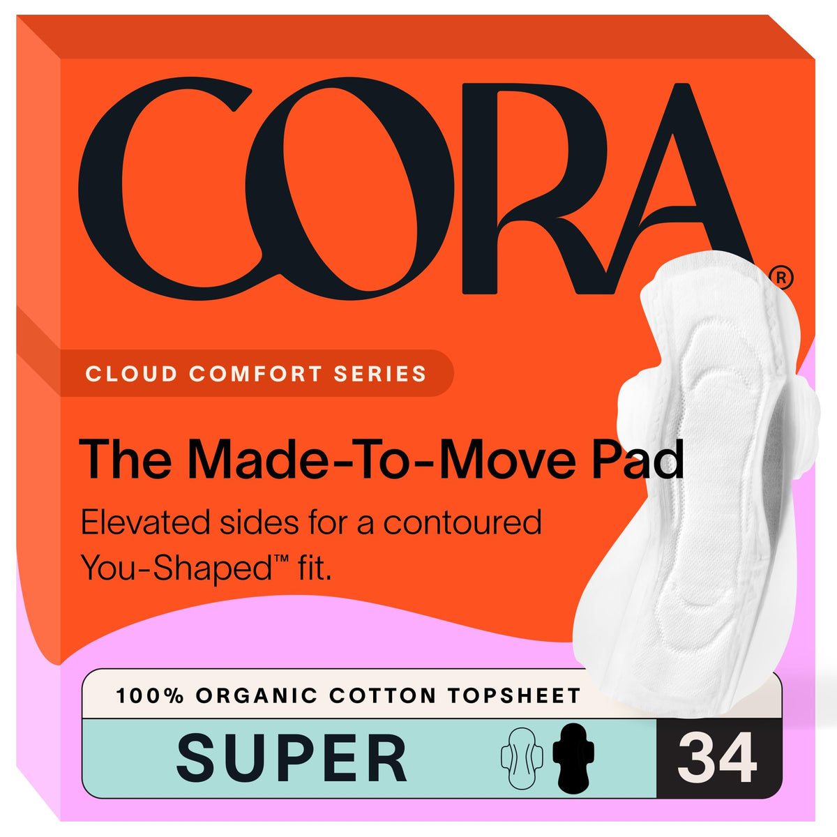 Cora organic topsheet cover close shows smooth cotton surface for comfortable wear.