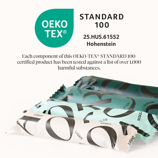 Packaging may vary with a refreshed look for Cora tampons.