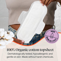 Cora pads with wings lock in leaks quickly for reliable protection.