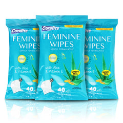 Coralite Aloe Vitamin E wipes highlight natural ingredients for gentle skin care.