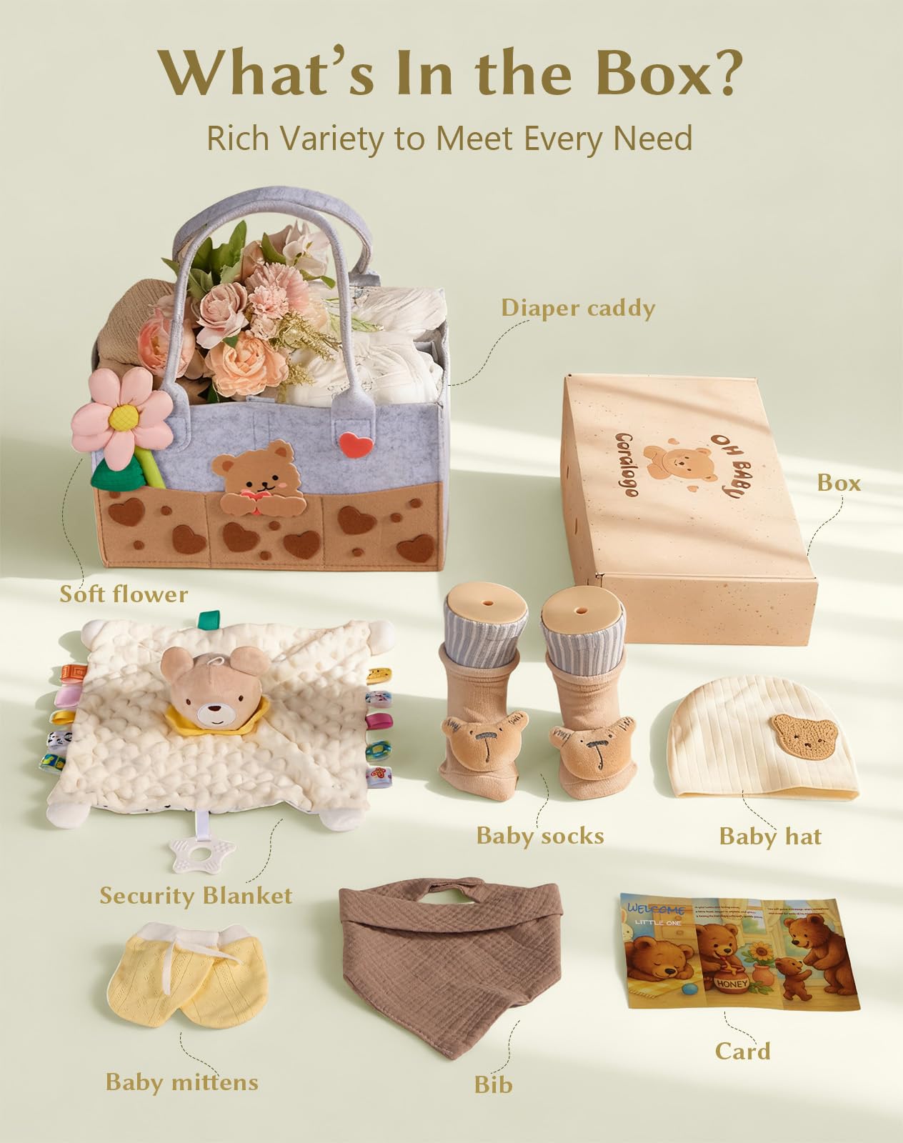 Coralogo lovey blanket provides soft comfort for newborn snuggles