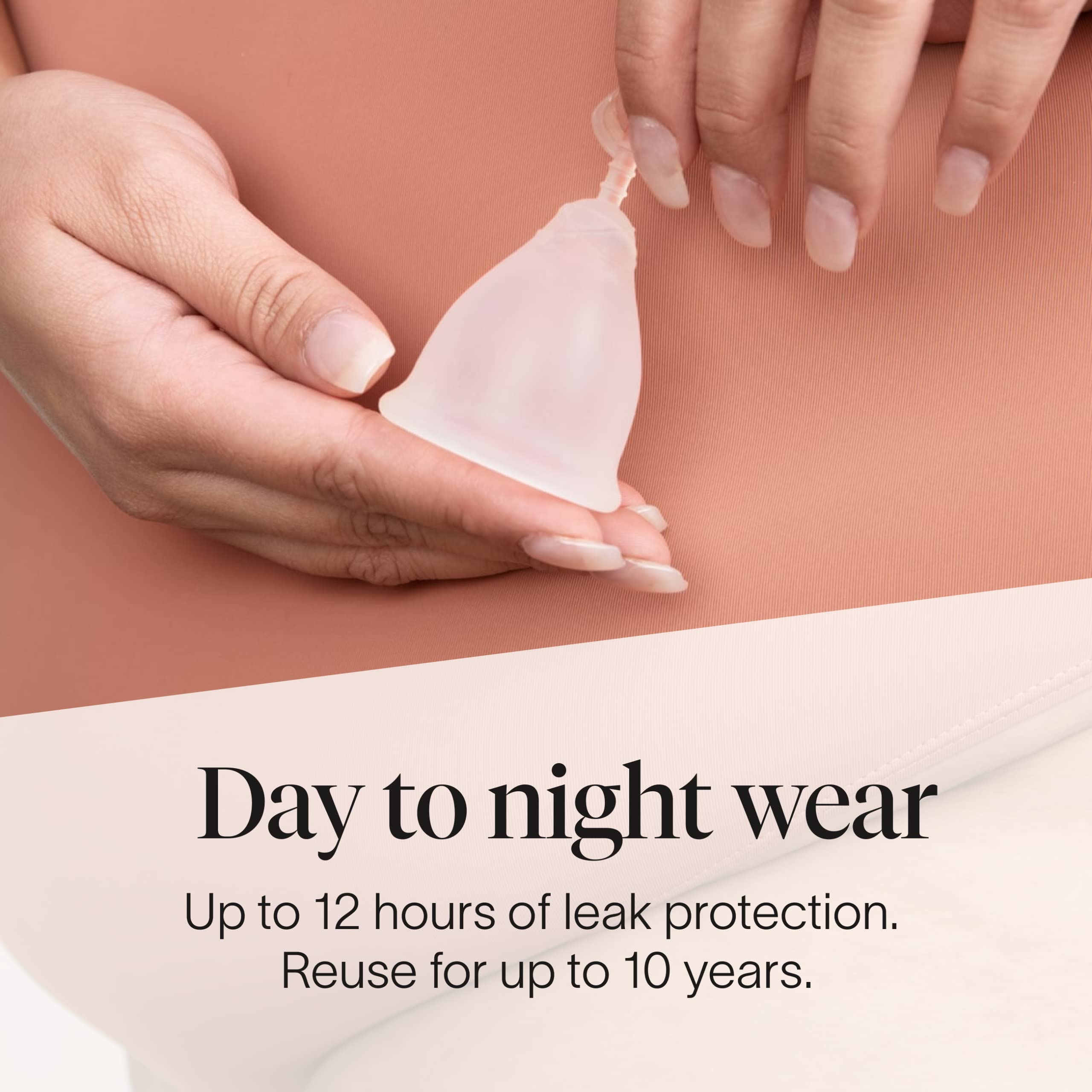 Cora Size 1 shows slip-free grip for spill-free removal