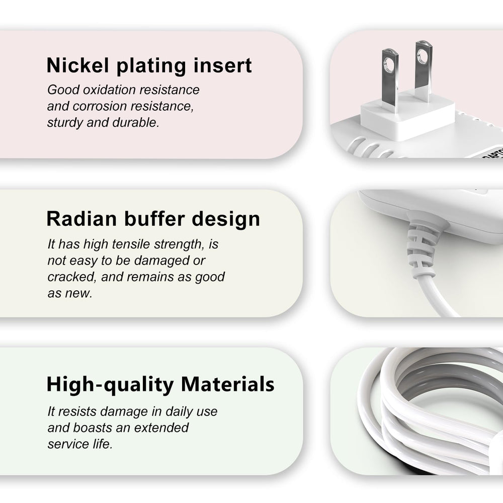 LED power indicator helps confirm when the Cordro charger is active.