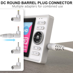 Cordro universal 5V power cord with VM819 adapter supports 5V monitors at bedside.