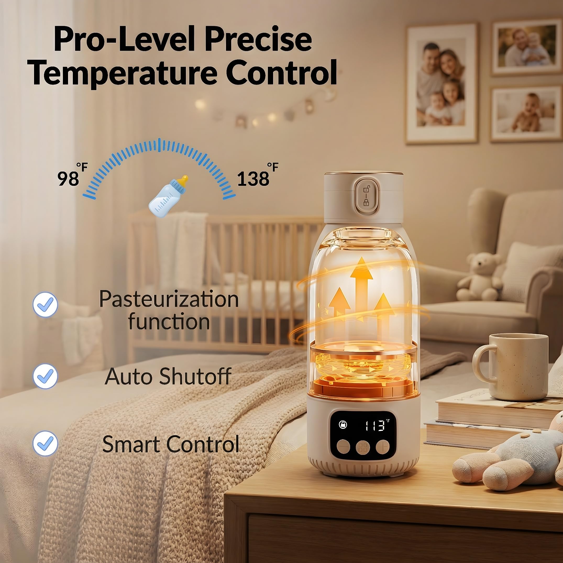 CORE BABYZE cordless design ideal for car trips and outdoor outings.
