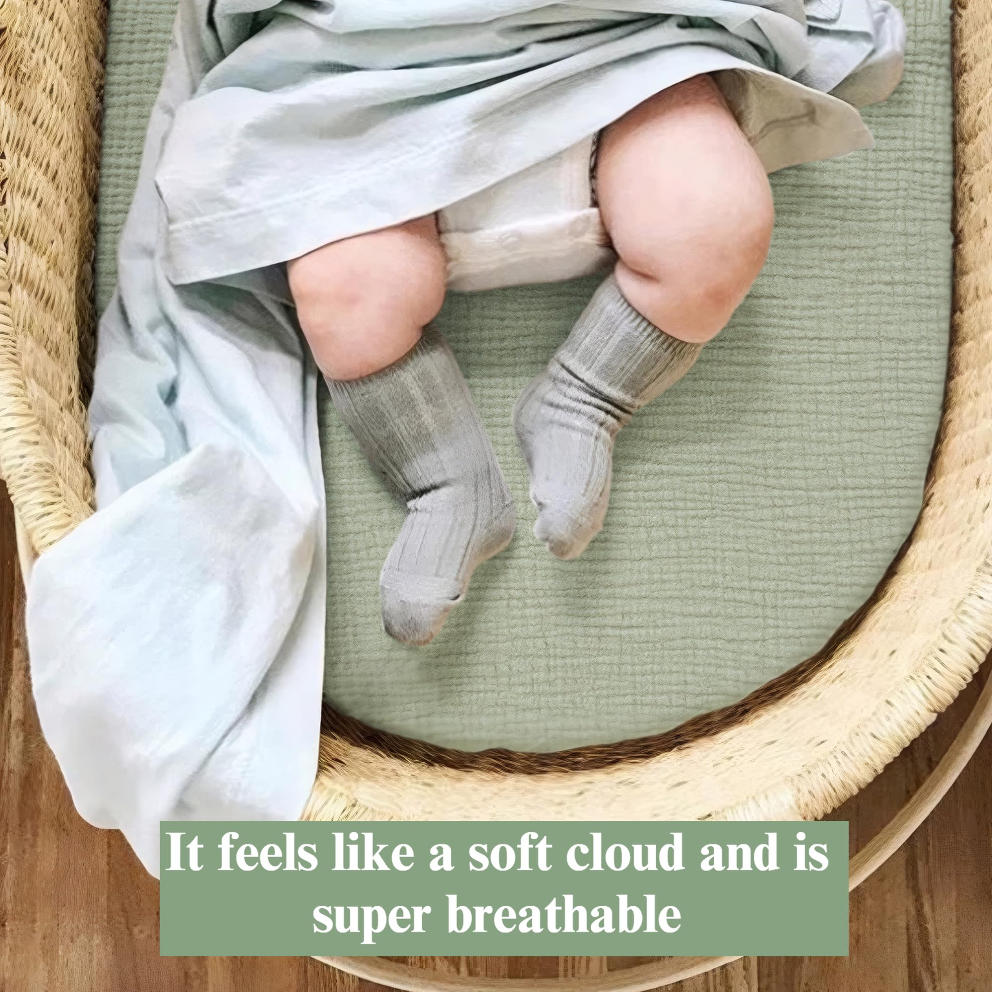 Coreeky sheets feature 360-degree elastic to stay in place during movement