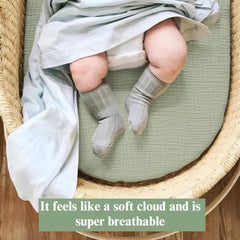 Coreeky sheets feature 360-degree elastic to stay in place during movement
