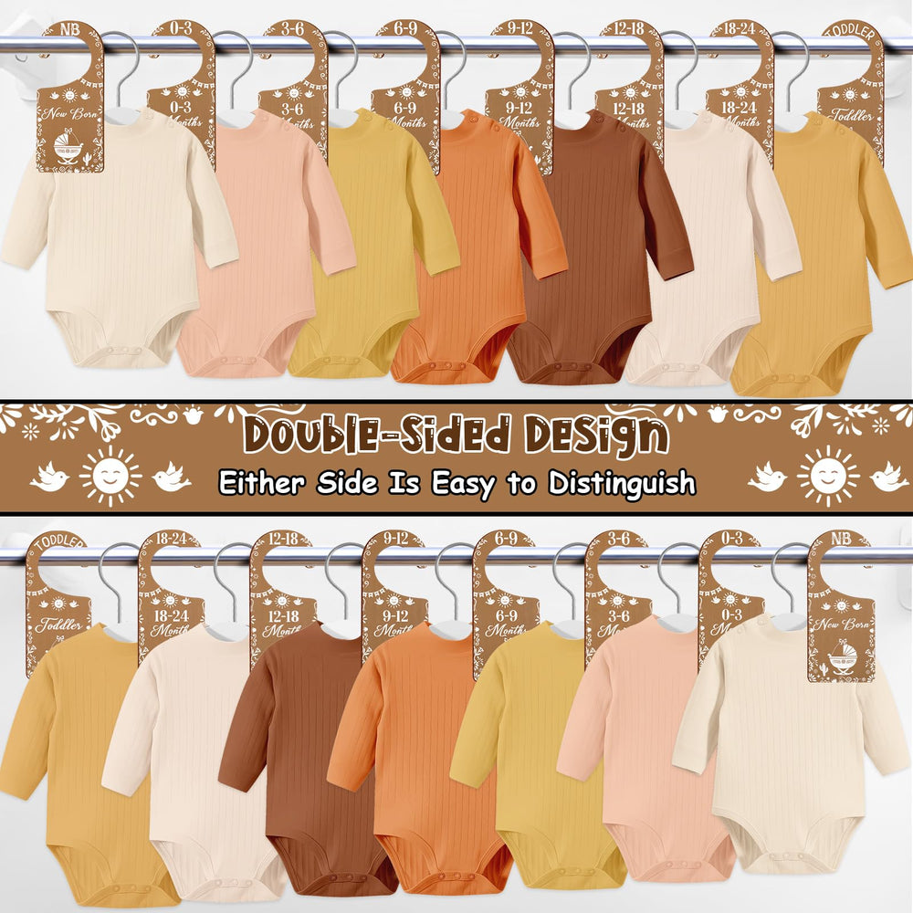 Corner Lace age-labels from newborn to toddler for quick access.