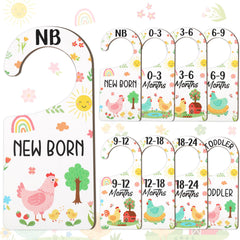 CORNER LACE baby closet dividers 8-piece chick design for newborn to toddler organization